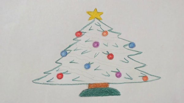 Новогодние рисунки для срисовки лёгкие