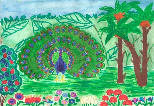 Нарисовать дерево фломастером