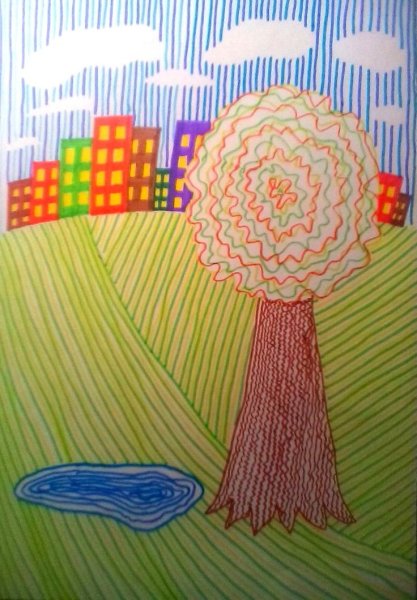 Рисование хамелеона