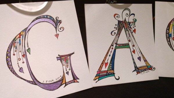 Креативное изображение буквы м