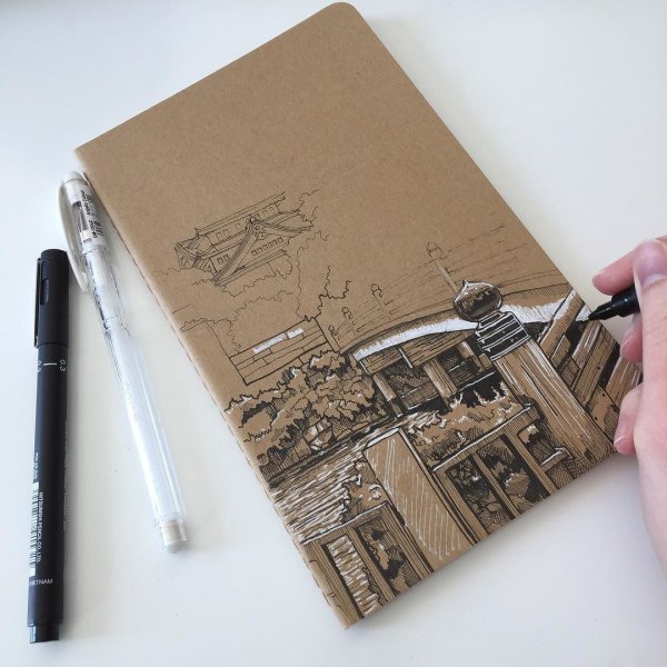 Крафтовая бумага скетчбук