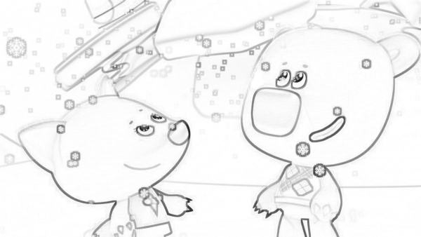 Раскраска Мимимишки