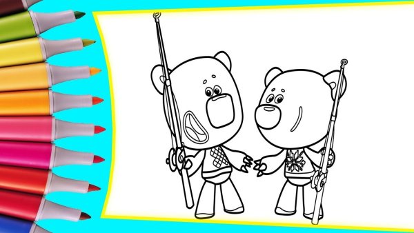 Цвета раскрашивать Мимимишки