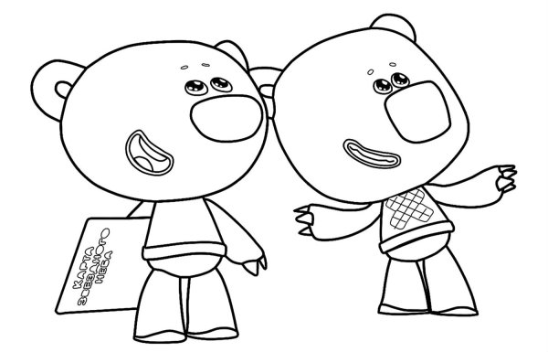 Раскраски Мимимишки тучка и Кеша