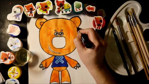 Рисунок Мимимишки красками