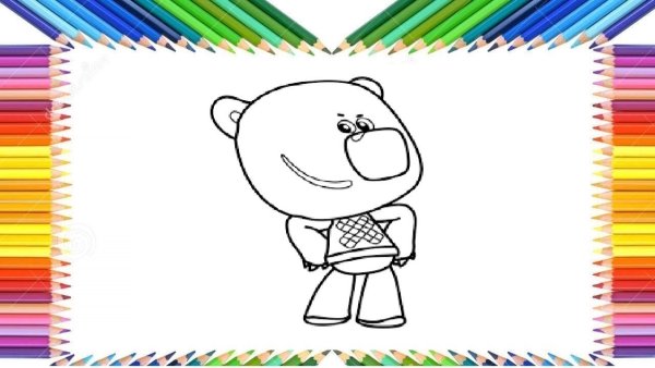 Кеша и Иннокентий раскраска