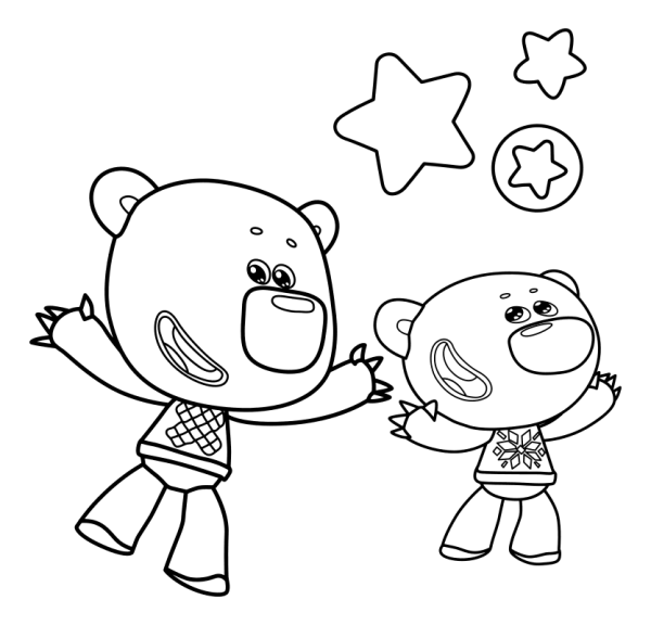 Раскраска Кеша Мимимишки для детей