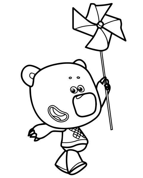 Раскраска Кеша Мимимишки для детей