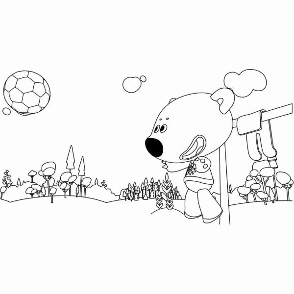 Раскраска Мимимишки