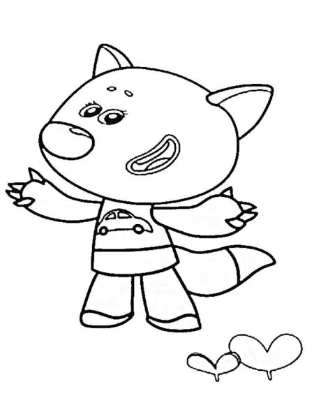 Раскраска мишки Мимимишки