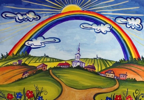 Рисунок на тему моя Россия