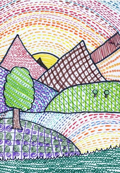 Рисование фломастерами для детей