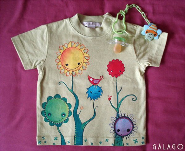 Роспись детской футболки