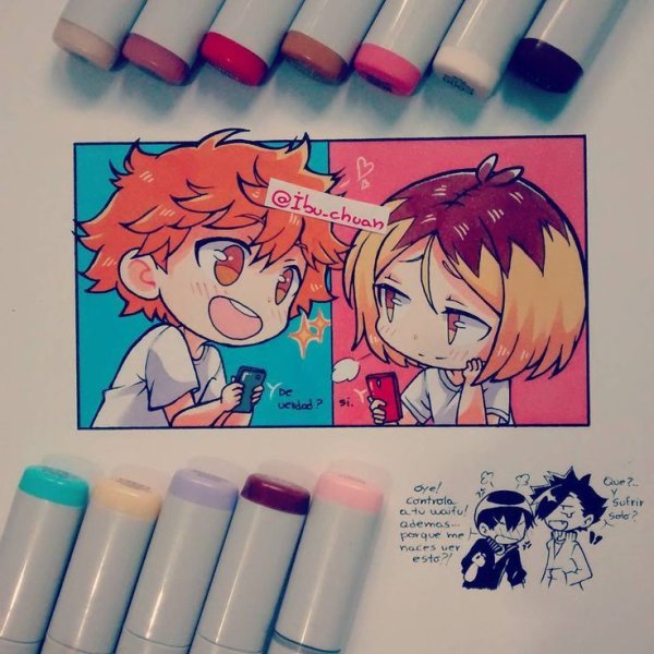 Аниме парни маркерами