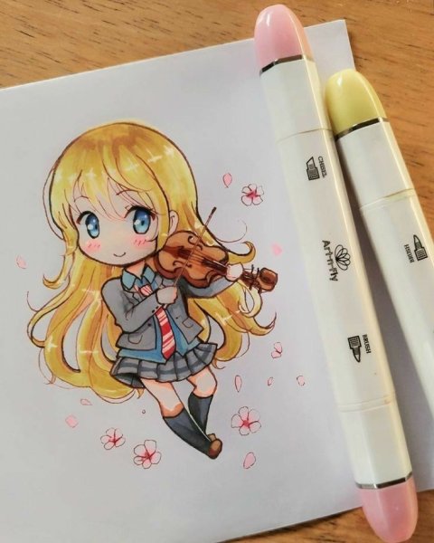 Аниме фломастерами