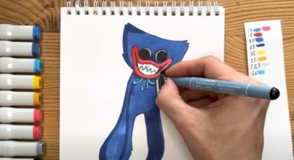 Рисунки фломастерамихагги Вагги