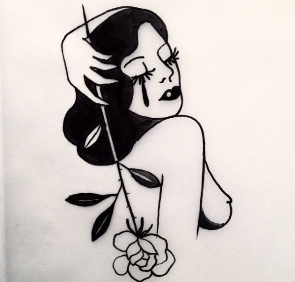Тату эскизы для девушек простые