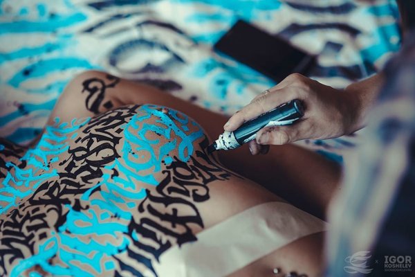 Рисунки фломастерами тело