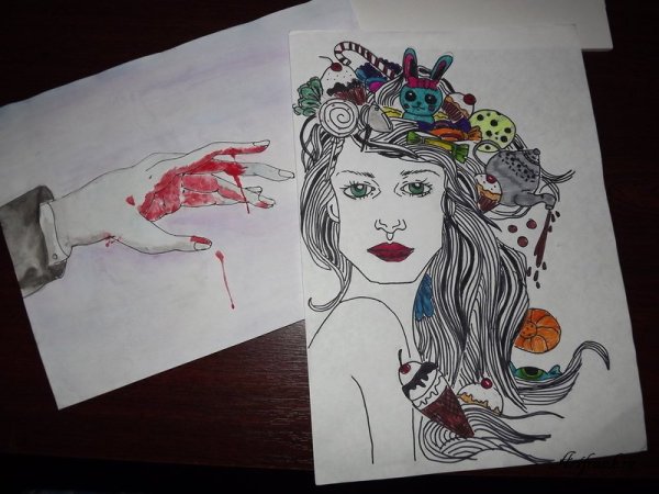 Рисунки фломастерами