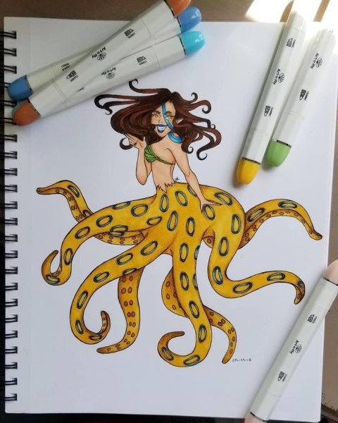 Девушки рисование в скетчбуке