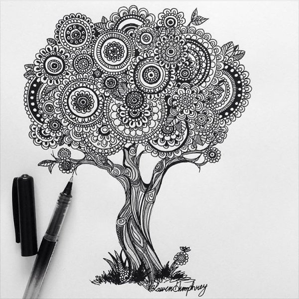 Дерево маркерами