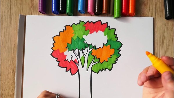 Зентангл дерево