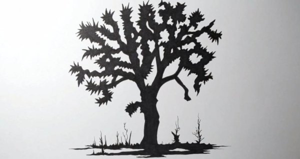 Деревья в графике тушью