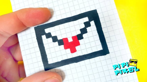 Рисование по клеточкам в маленьком блокноте