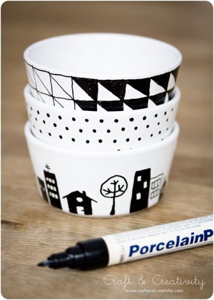 Надписи перманентным маркером