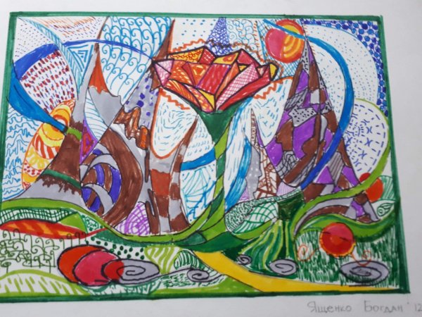 Живопись фломастерами