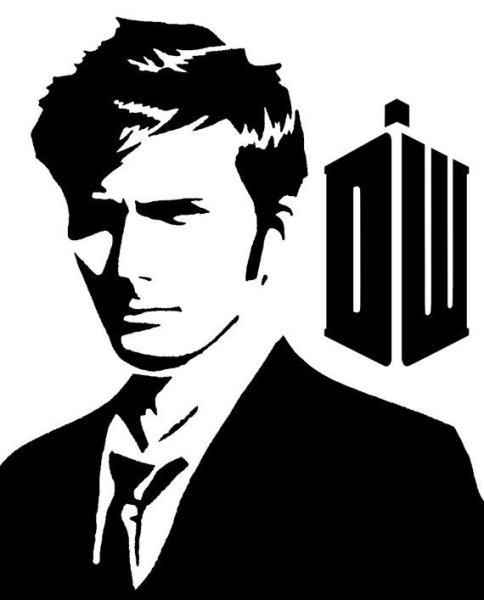 Силуэт десятого доктора