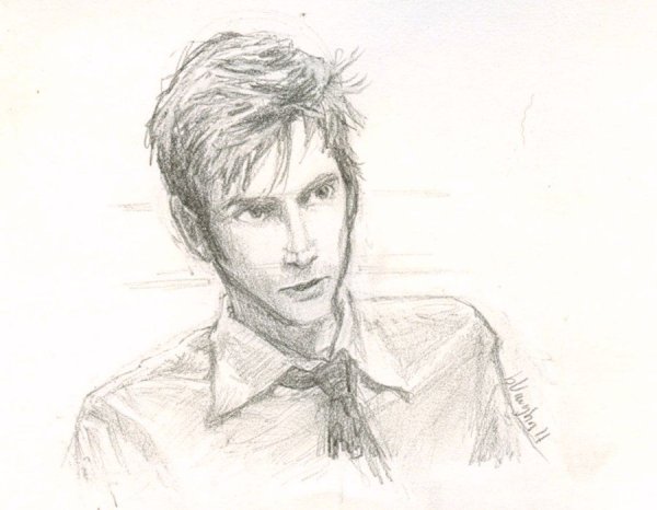 Дэвид Теннант рисунок