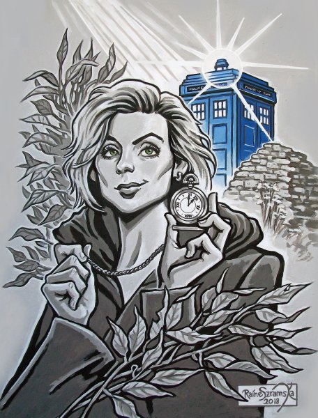 Джоди Уиттакер рисунки