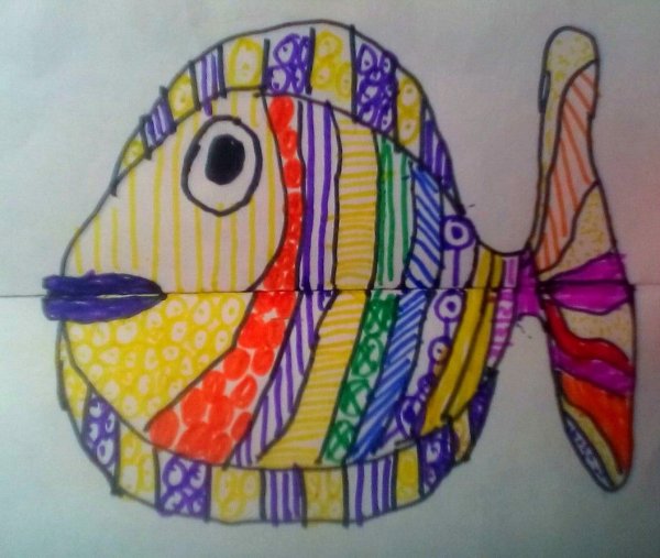 Рисование фломастерами с детьми 4-5 лет