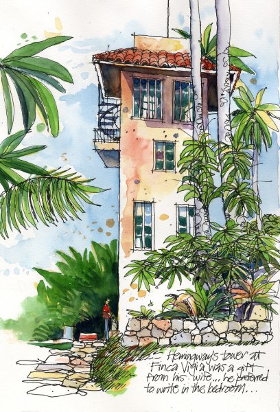 Тревел скетчинг Абхазия