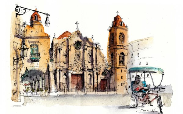 Пляж рисунок