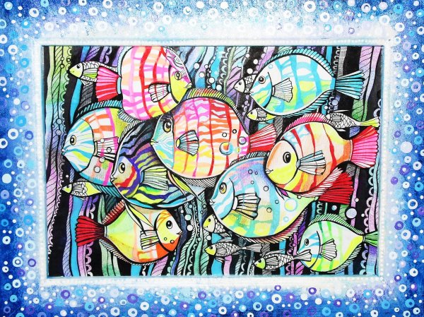 Декоративная композиция рыбки