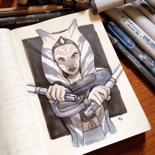 Дарт Вейдер тату эскиз