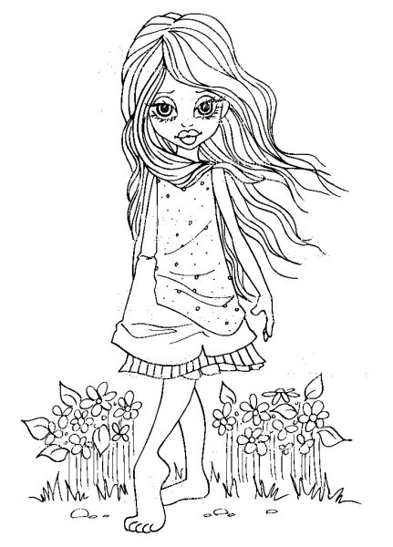 Раскраски для девочек маркерами