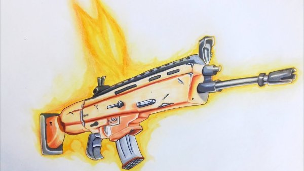 Рисунки ФОРТНАЙТ маркером