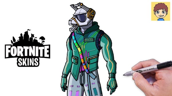 Как нарисовать Fortnite