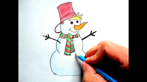 Рисование спиртовыми маркерами новый год