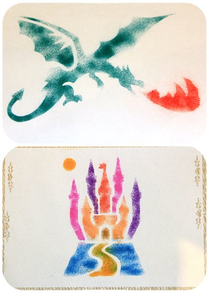 Рисование воздушными фломастерами