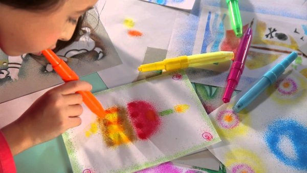 Фломастеры в которые надо дуть