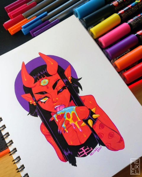 Рисунки маркерами Posca