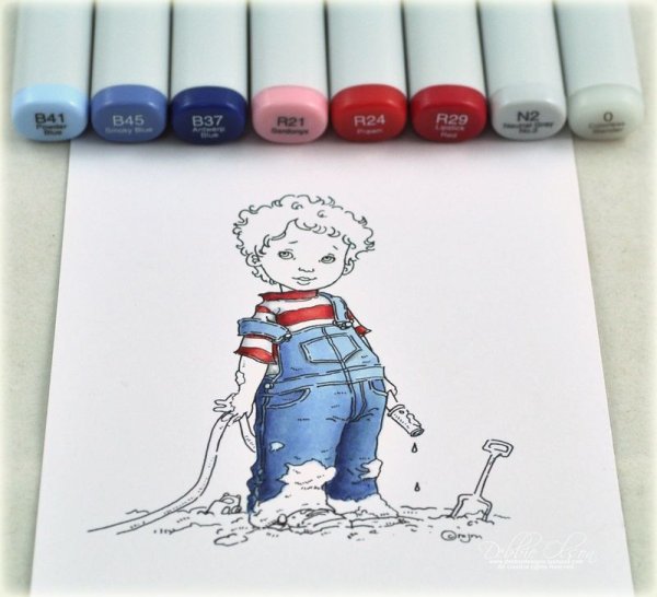 Иллюстрация маркерами для детей