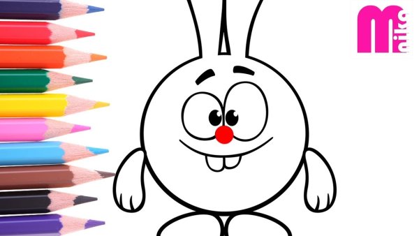 Рисунок фломастерами Смешарики