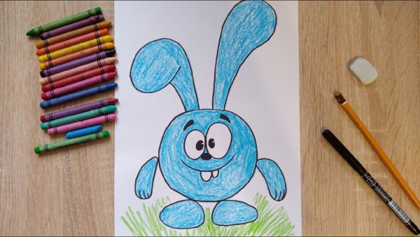 Крош фломастерами