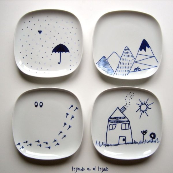 Роспись кружки акрилом