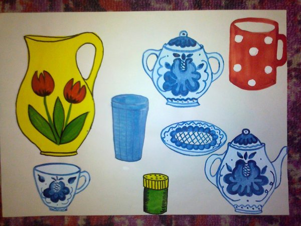 Роспись кружки процесс